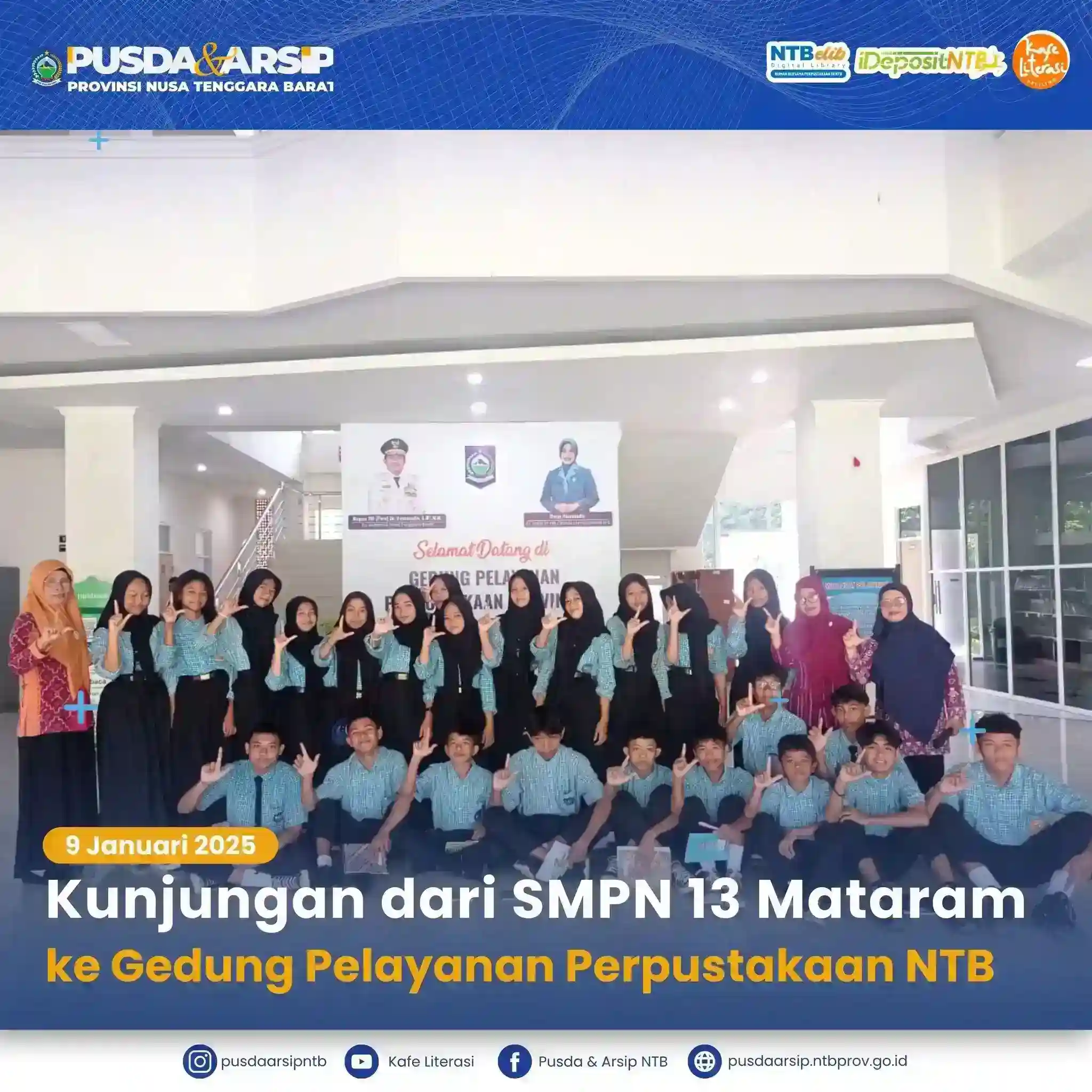 Kunjungan Siswa SMPN 13 Mataram