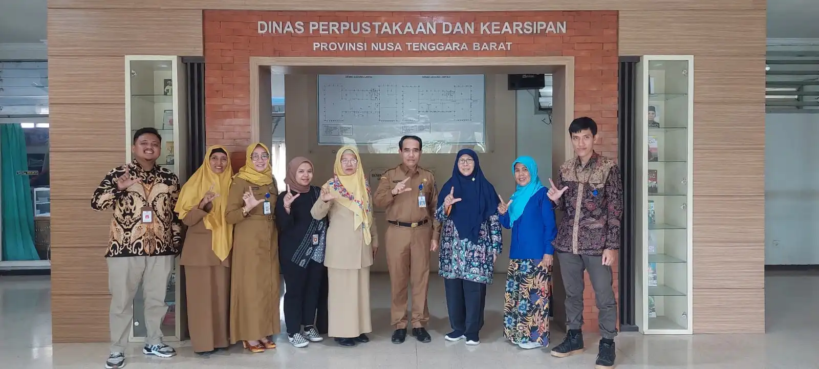 Kerjasama Dinas Perpustakaan dan Kearsipan Provinsi NTB dengan Perpustakaan Nasional RI